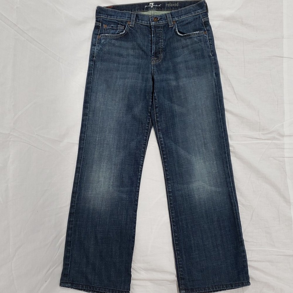 7 For All Mankind Relaxed Button Fly Jeans Size 29